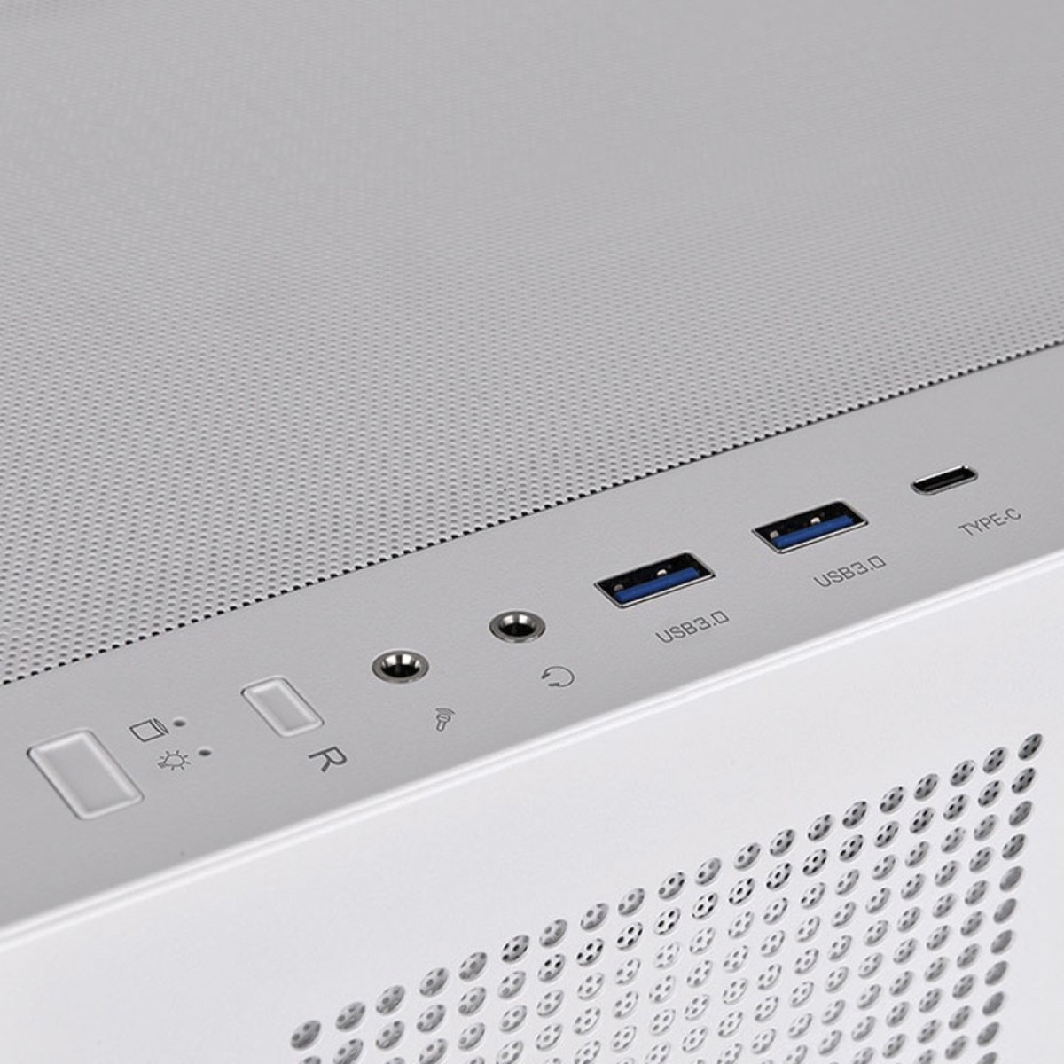 Gabinete Gamer Thermaltake View 270 TG ARGB Plus Snow, Mid Tower, Vidro Temperado, EATX, Com 3 Fans, Branco, CA-1Y7-00M6WN-01