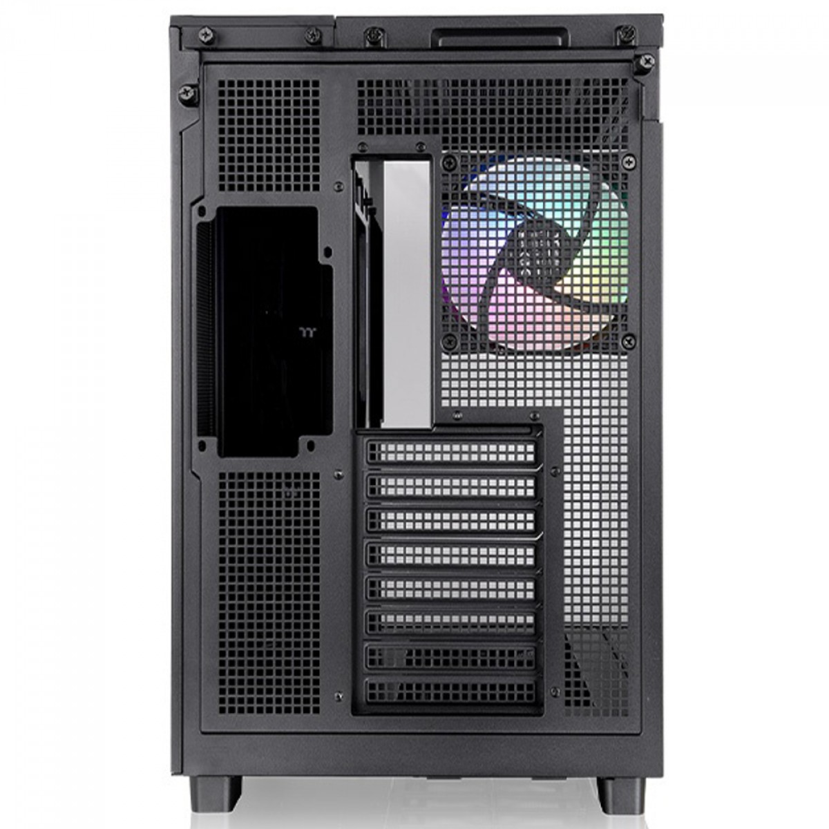 Gabinete Gamer Thermaltake View 380 XL TG, ARGB, Mid Tower, Vidro Temperado, ATX, Sem Fonte, Com 4 Fans, Preto, CA-11E-00M1WN-00