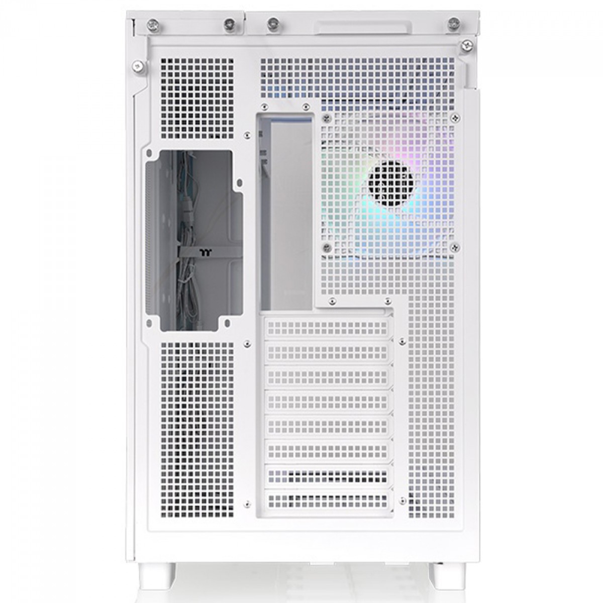 Gabinete Gamer Thermaltake View 380 XL TG Snow, ARGB, Mid Tower, Vidro Temperado, ATX, Sem Fonte, Com 4 Fans, Branco, CA-11E-00M6WN-00