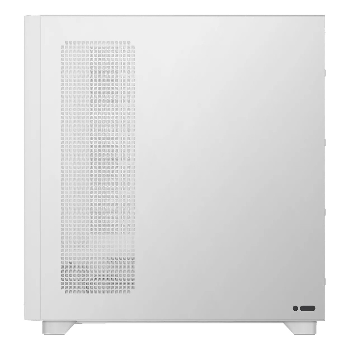 Gabinete Gamer TRYX Flova F50, Mid Tower, Vidro Temperado, Tecido, ATX, Com Fan Cross-Flow, Sem Fonte, Branco, C-F500F-FM1E-G
