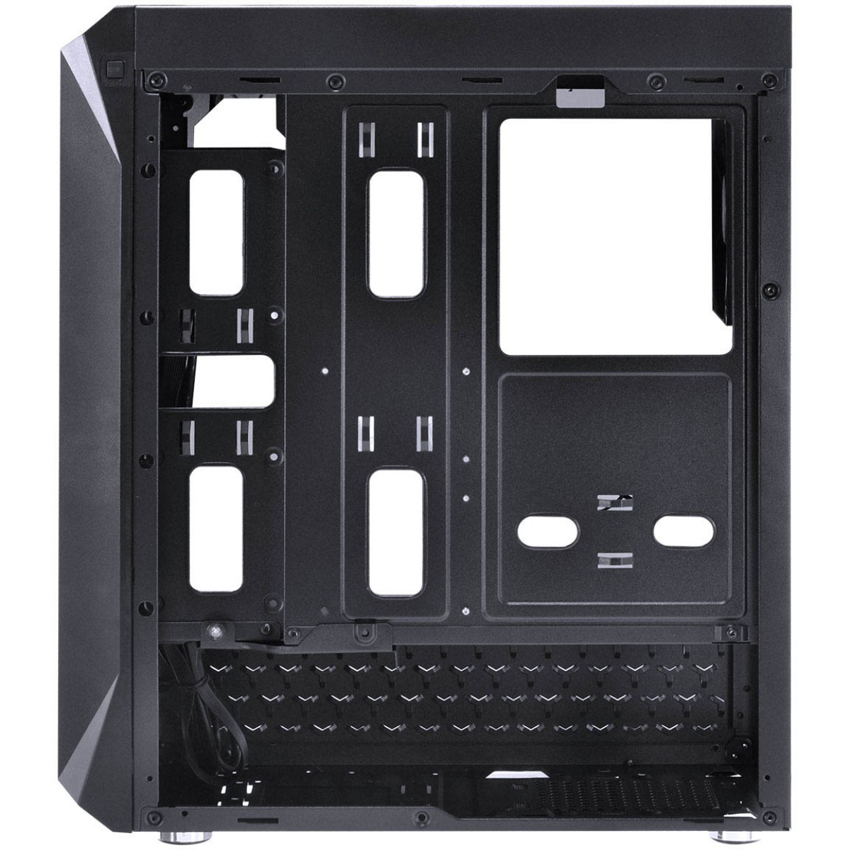 Gabinete Gamer Vinik VX Gaming Borealis RGB, Mid Tower, Lateral em Acrílico, Black, Sem Fonte, Com 1 Fan