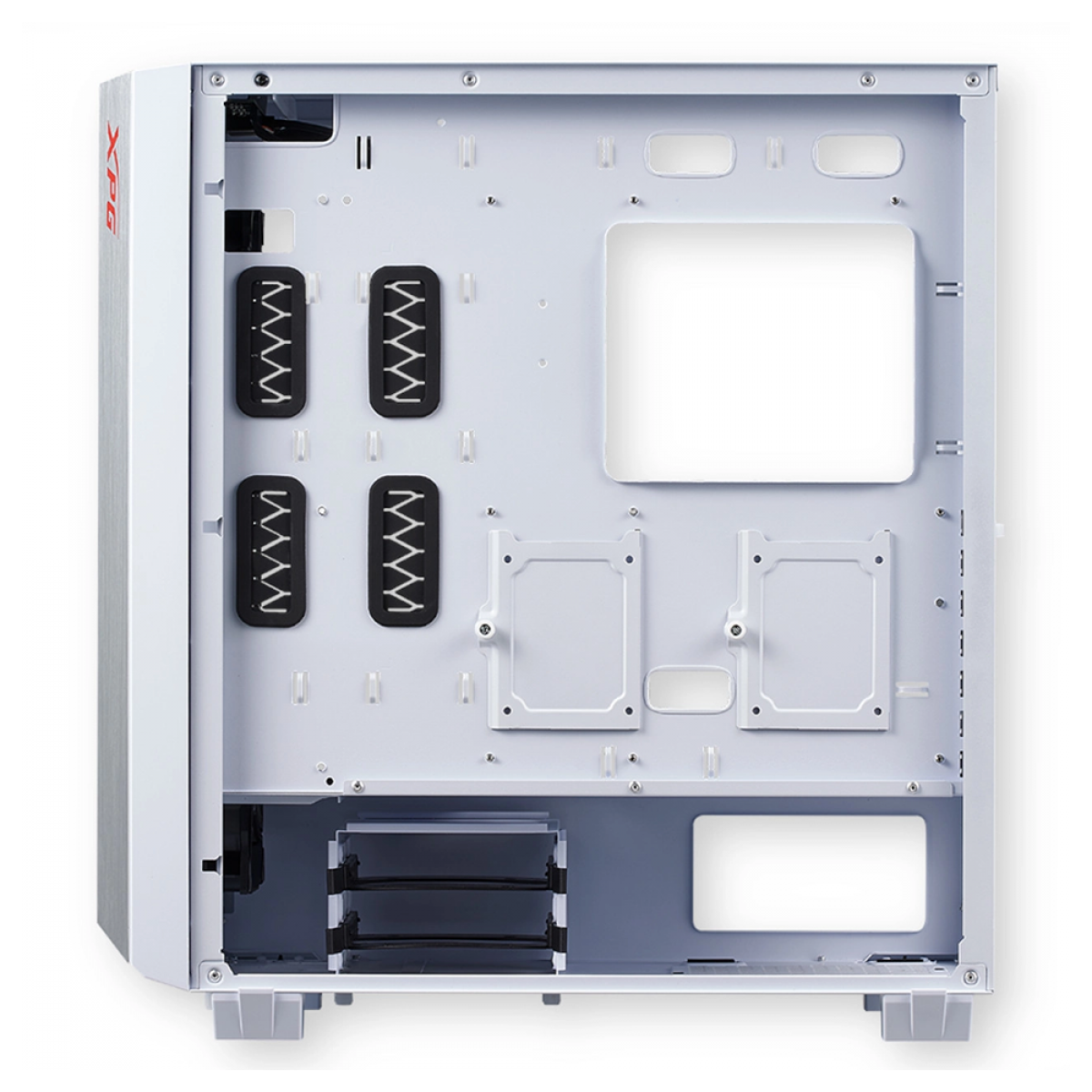 Gabinete Gamer XPG Cruiser Aluminum Frame, Mid Tower, Vidro Temperado, White, Sem Fonte, Com 3 Fans, ARGB, White, CRUISERST-WHCWW