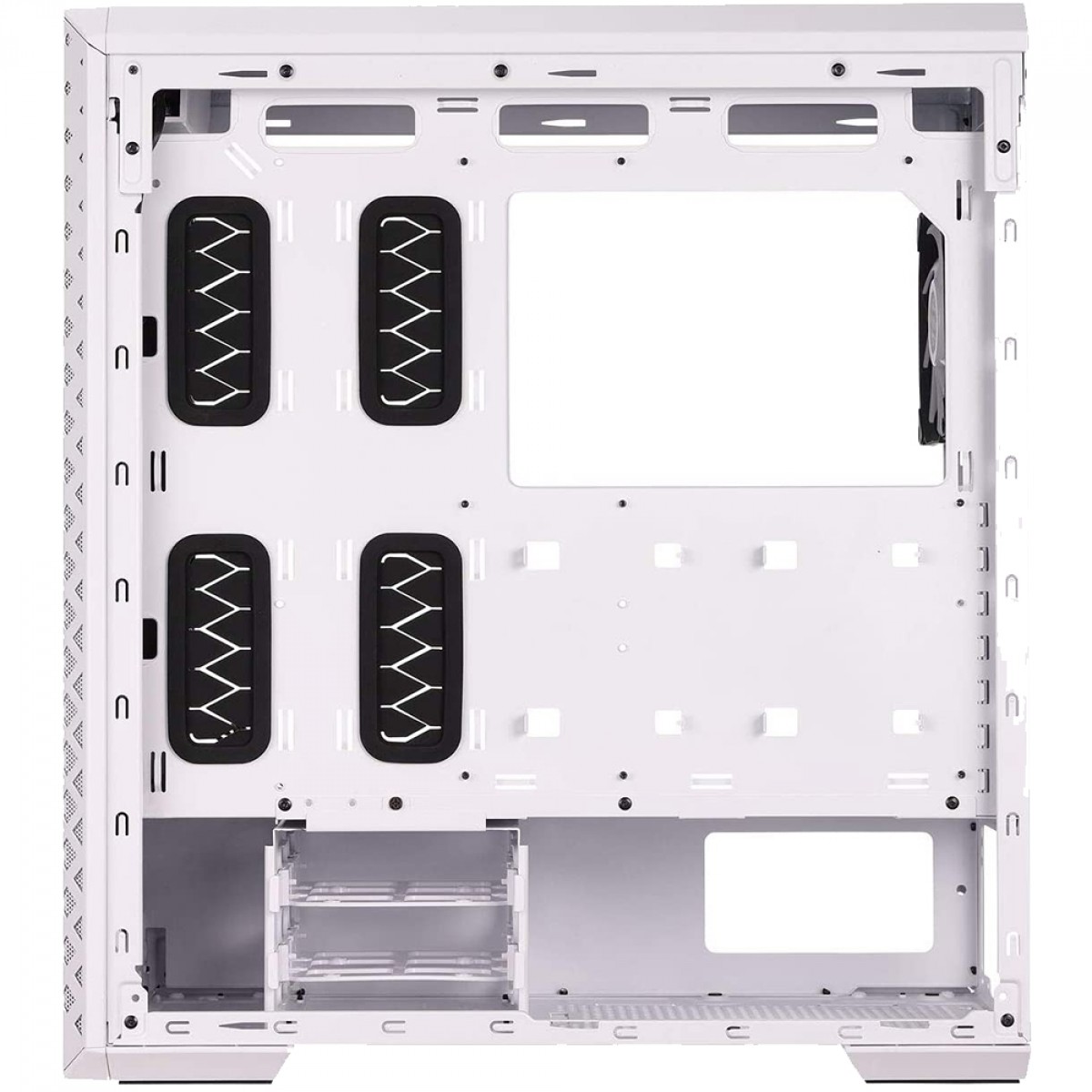 Gabinete Gamer XPG Defender Pro, Mid Tower, Vidro Temperado, White, Sem Fonte, 3x Fans, RGB, DEFENDER PRO-WHCWW