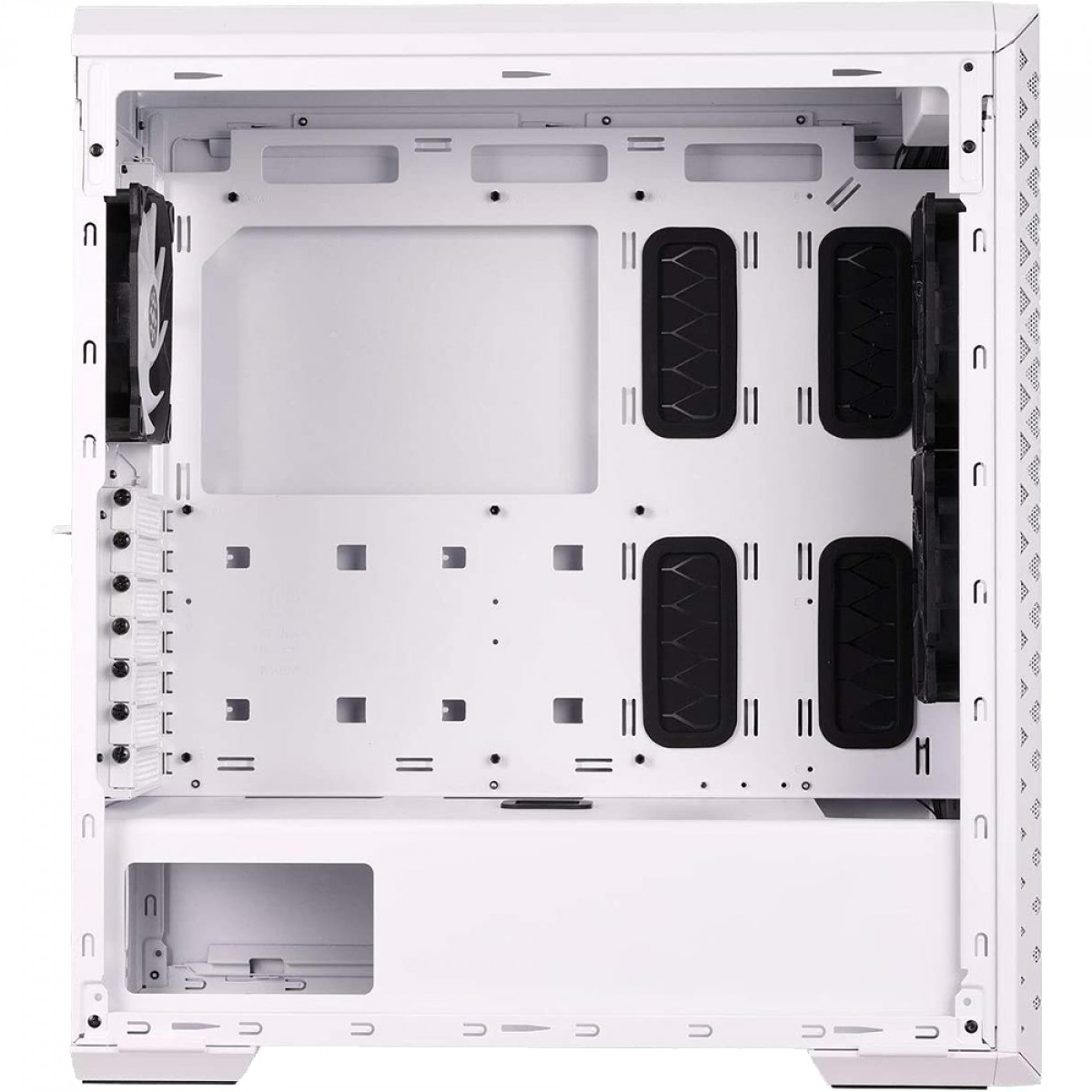 Gabinete Gamer XPG Defender Pro, Mid Tower, Vidro Temperado, White, Sem Fonte, 3x Fans, RGB, DEFENDER PRO-WHCWW
