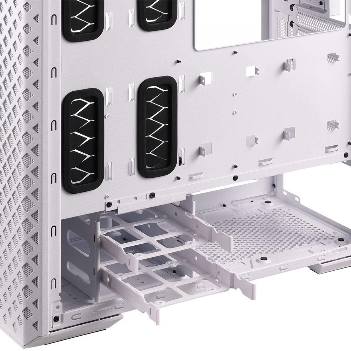 Gabinete Gamer XPG Defender Pro, Mid Tower, Vidro Temperado, White, Sem Fonte, 3x Fans, RGB, DEFENDER PRO-WHCWW