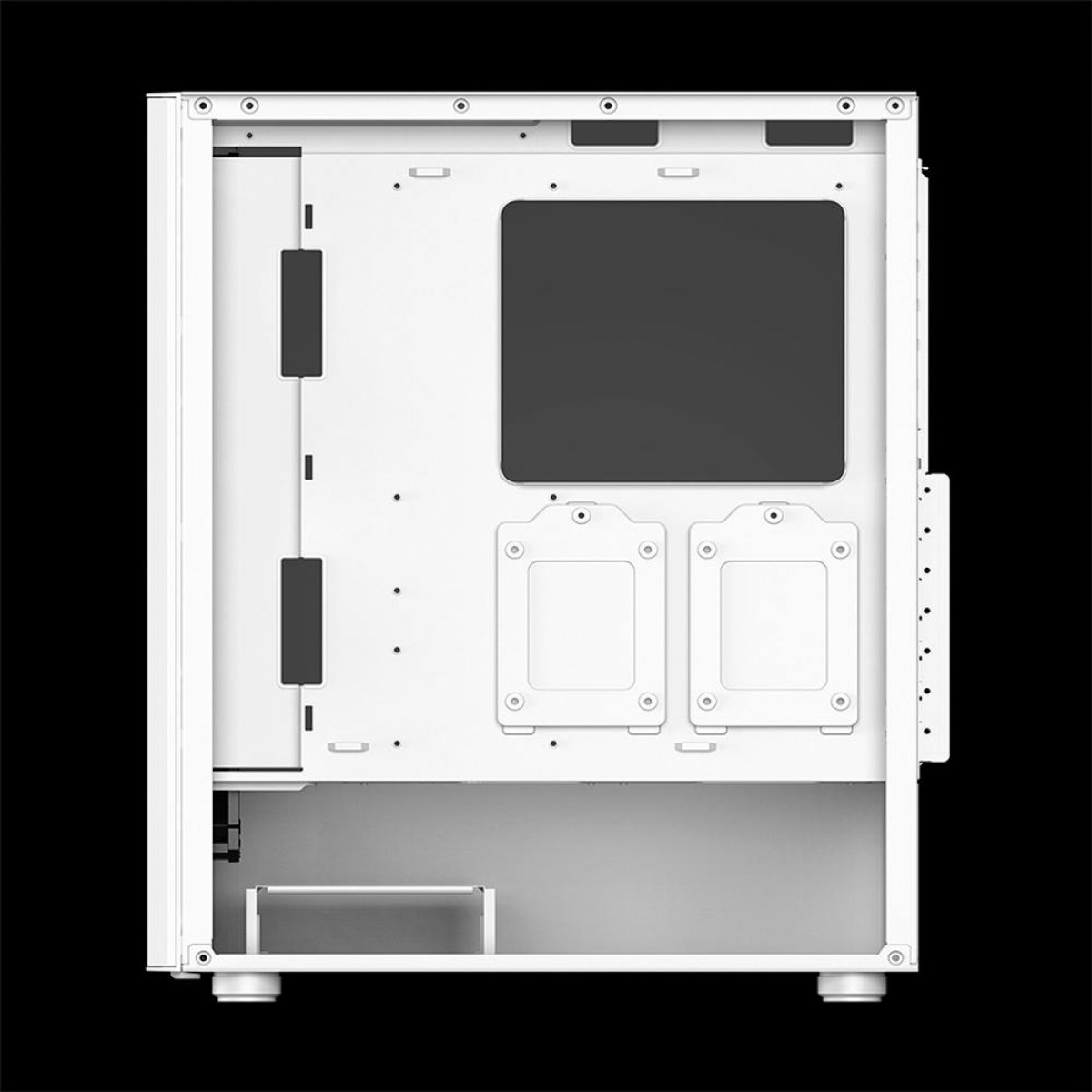 Gabinete Gamer XPG Valorair, Mid Tower, Vidro Temperado, Sem Fonte, Com 4 Fans, White, VALORAIRMT-WHCWW