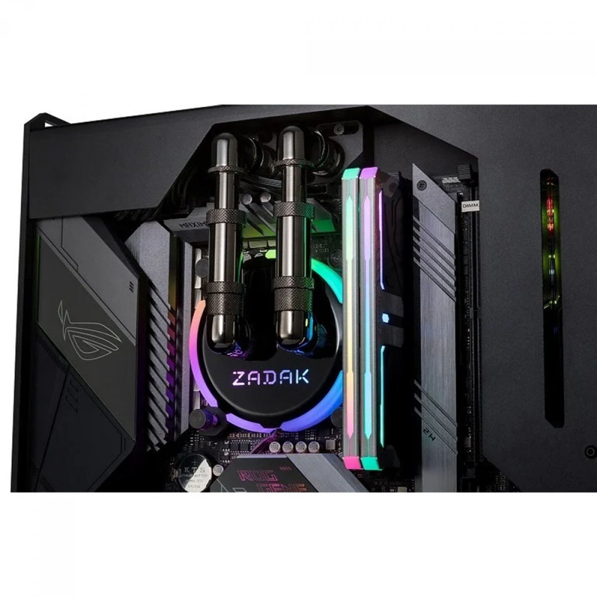 Gabinete Gamer Zadak MOAB II ELITE, Mid Tower, Sem Fonte, Sem Fan, Black