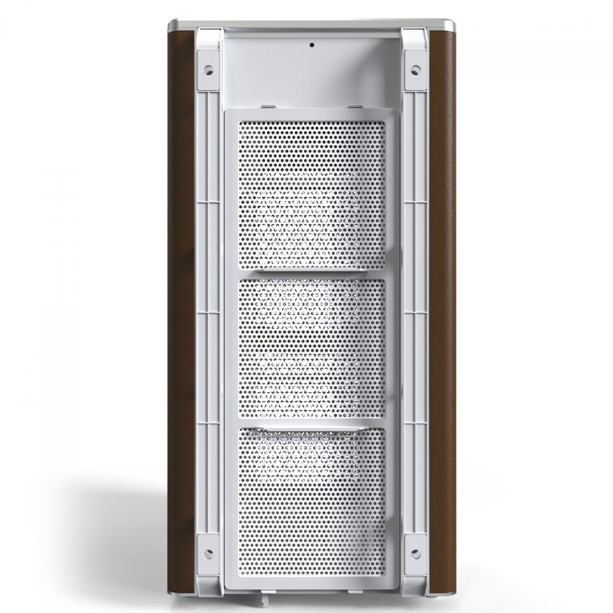 Gabinete Montech Heritage, Mini Tower, Couro e Metal, mATX, Sem Fonte, Sem Fan, Branco
