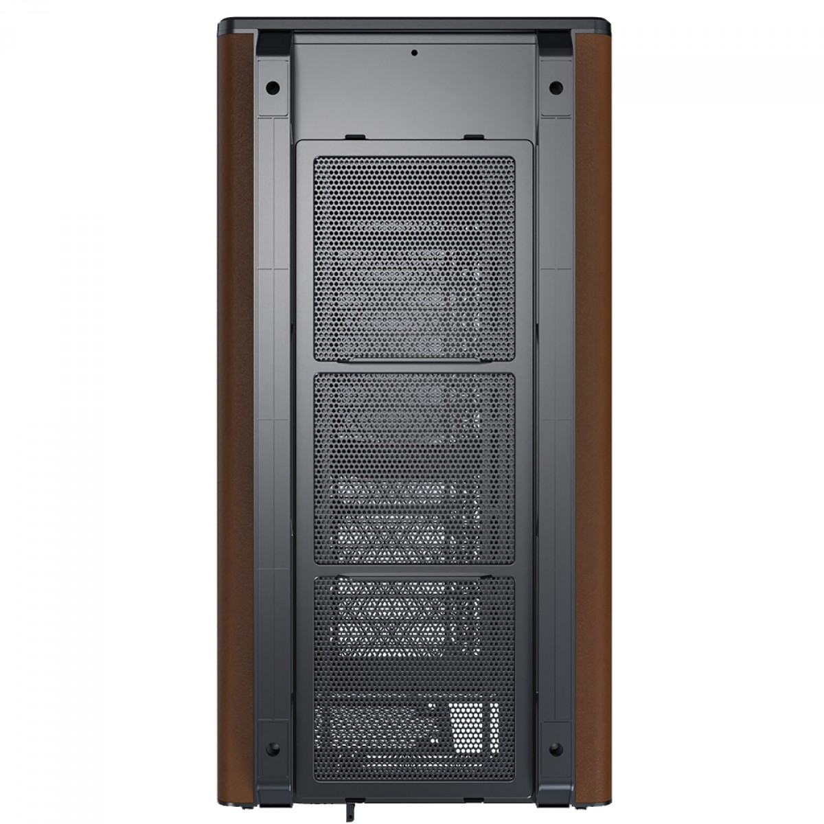 Gabinete Montech Heritage, Mini Tower, Couro e Metal, mATX, Sem Fonte, Sem Fan, Preto