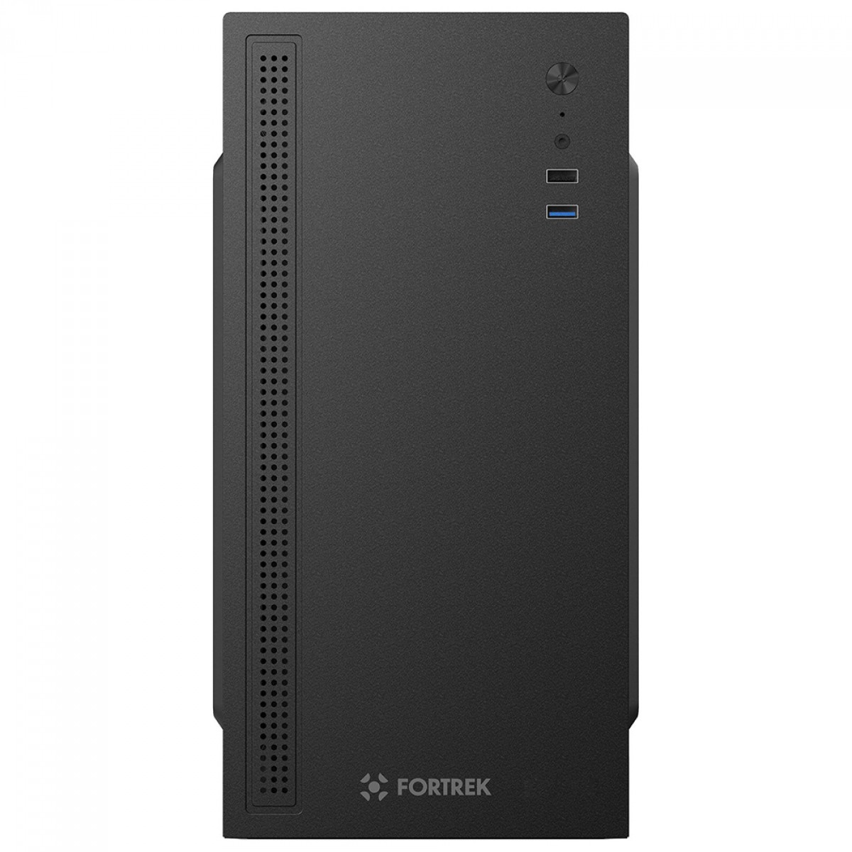 Gabinete Office Fortrek GO12 Compact, mATX, Sem Fonte, Sem Fan, Preto
