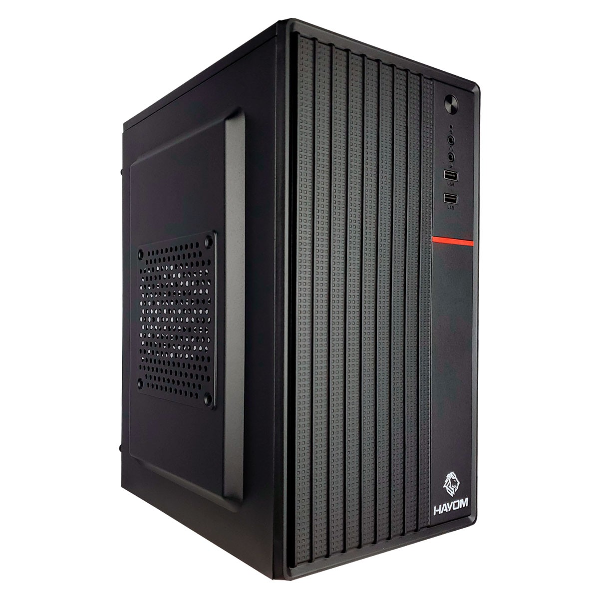 Gabinete Office Hayom GB1755, Mini Tower, M-ATX, Sem Fonte, Sem Fan, Preto