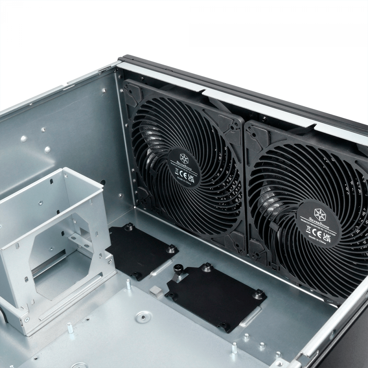 Gabinete para Servidor SilverStone RM51, Mid Tower, ATX, Sem Fonte, Com 2 Fans, Black