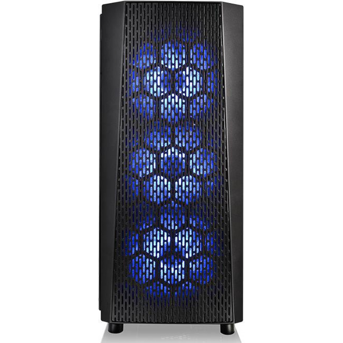 Gabinete Gamer Thermaltake Versa J24 RGB, Mid Tower, Com 4 Fans, Vidro temperado, Black, Sem Fonte, CA-1L7-00M1WN-01