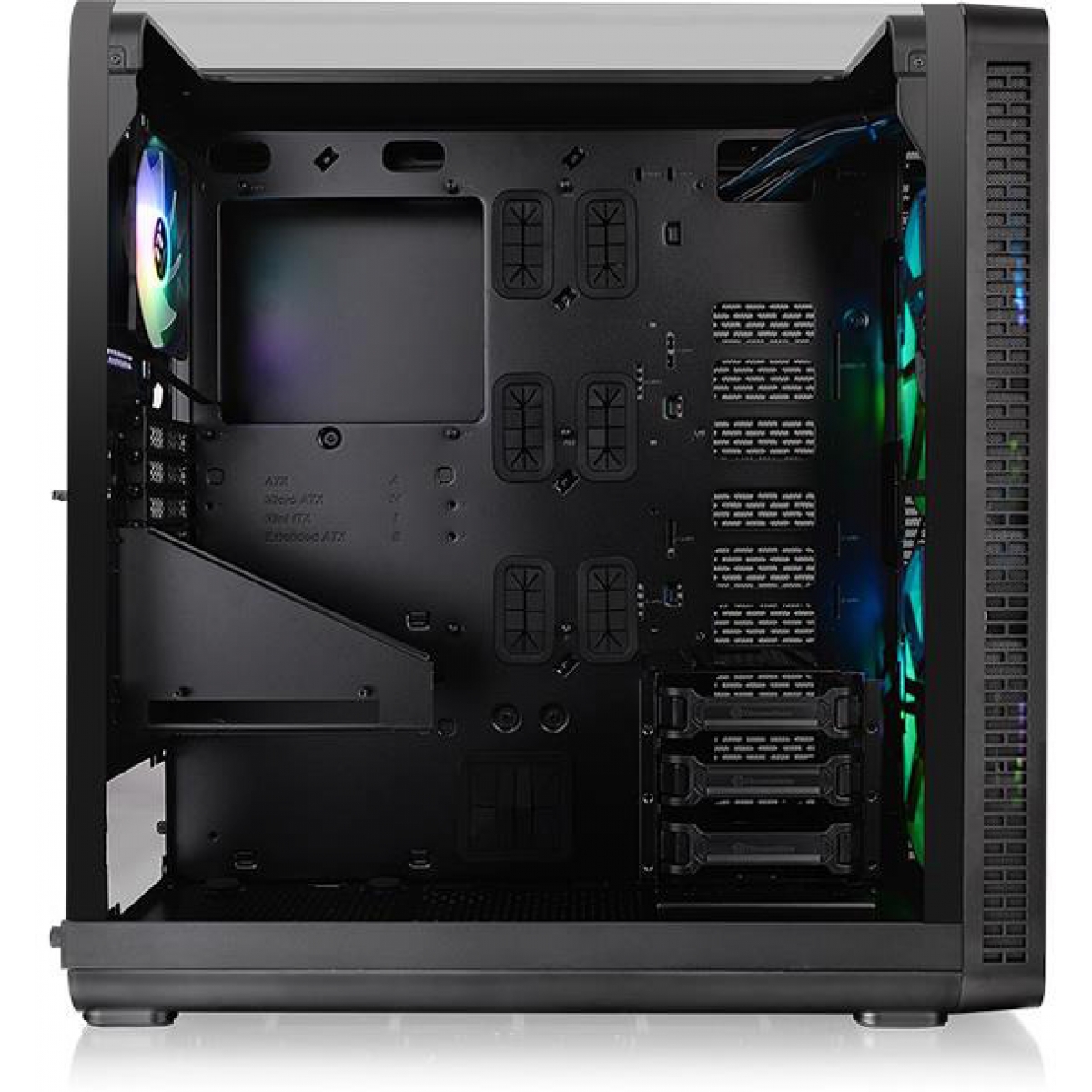 Gabinete Gamer Thermaltake View 37 ARGB, Mid Tower, Black, Sem Fonte, Com 3 Fans RGB, CA-1J7-00M1WN-04