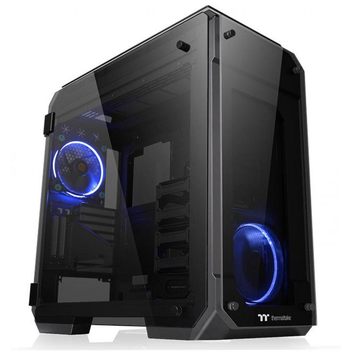 Gabinete Gamer Thermaltake View Rgb Full Tower Com Fans Vidro Temperado Black Sem