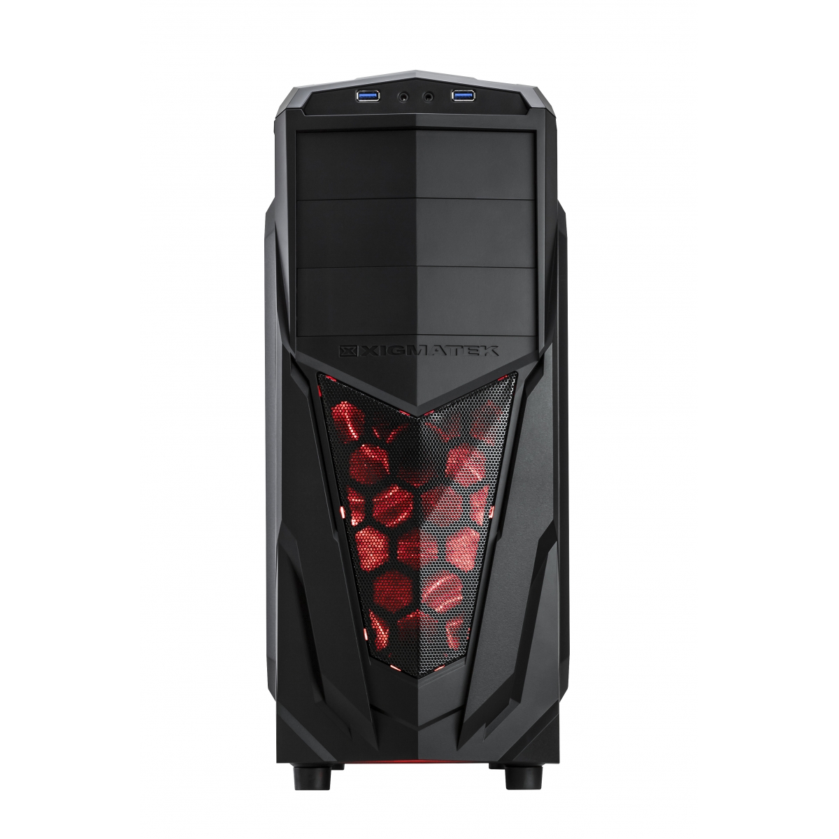 Gabinete Gamer Xigmatek Mach II, Mid Tower, Black, S-Fonte