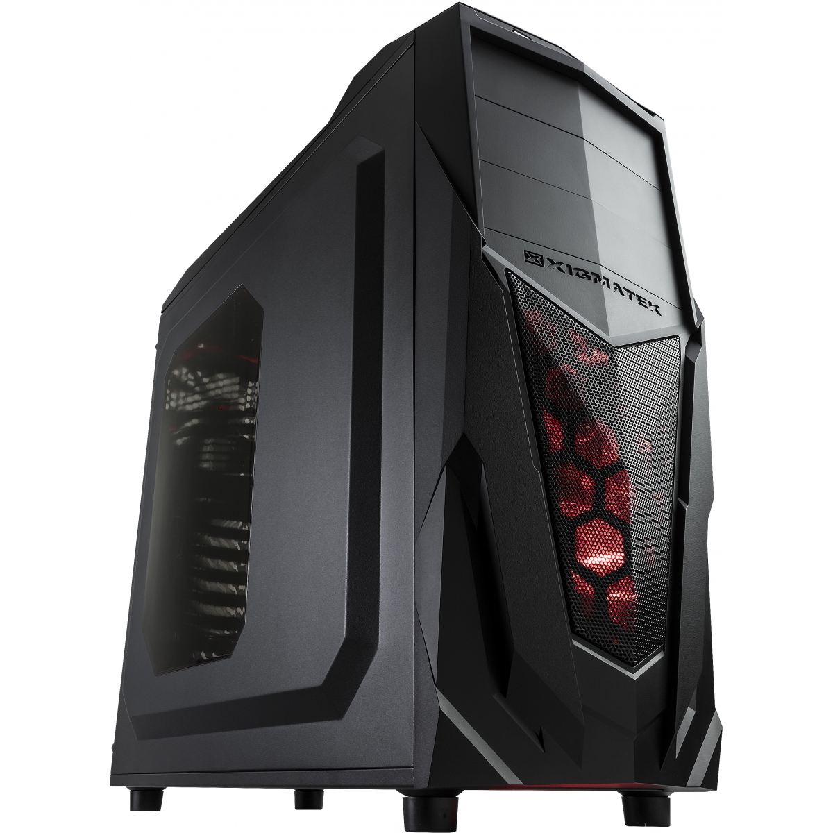 Gabinete Gamer Xigmatek Mach II, Mid Tower, Black, S-Fonte