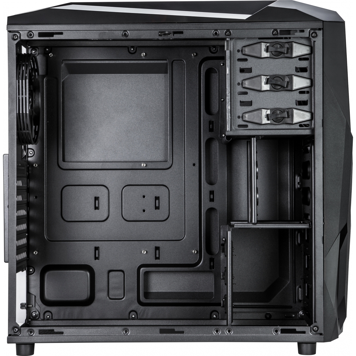 Gabinete Gamer Xigmatek Mach II, Mid Tower, Black, S-Fonte