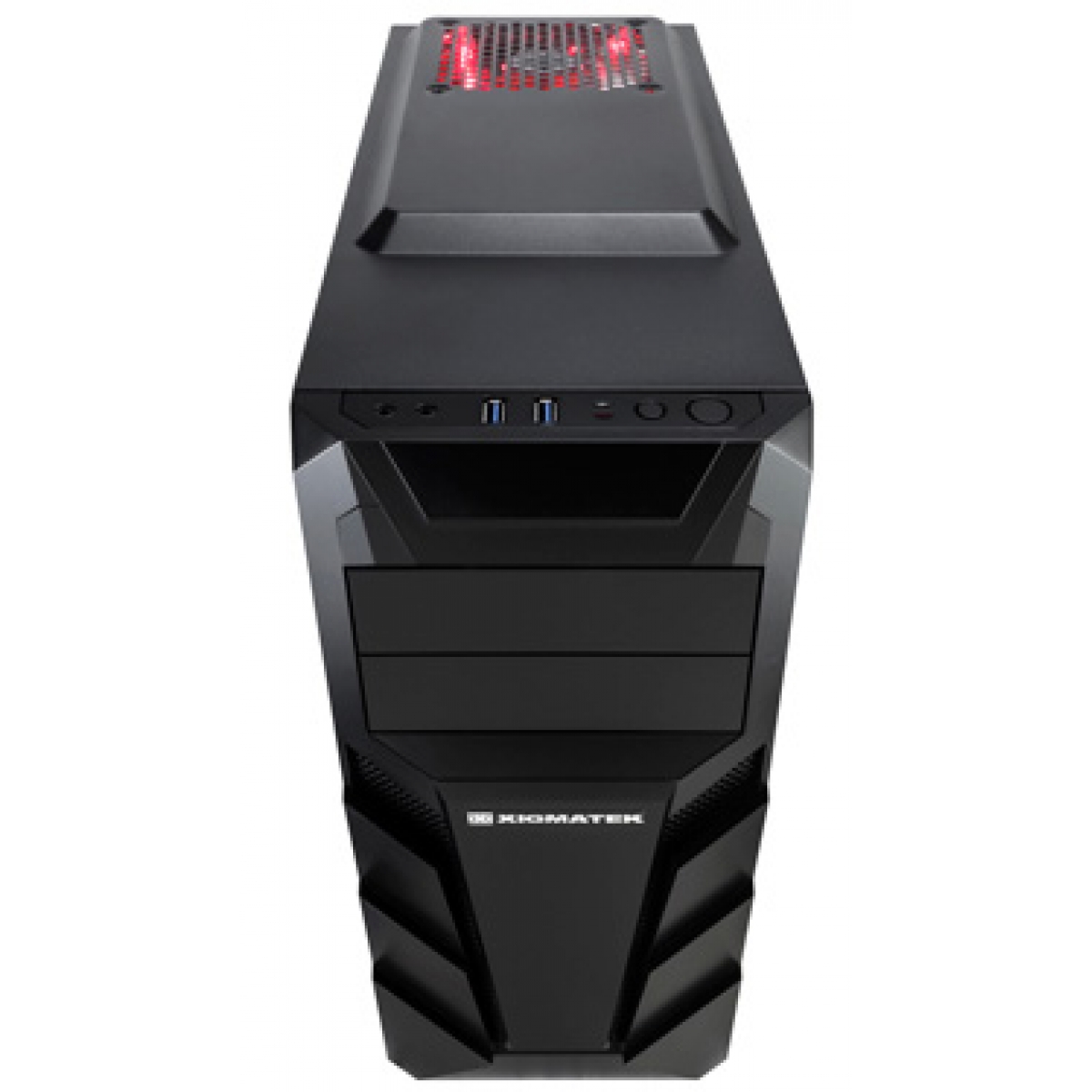 Gabinete Gamer Xigmatek Soundwave, Mid Tower, Com 2 Fans, Black, S-Fonte