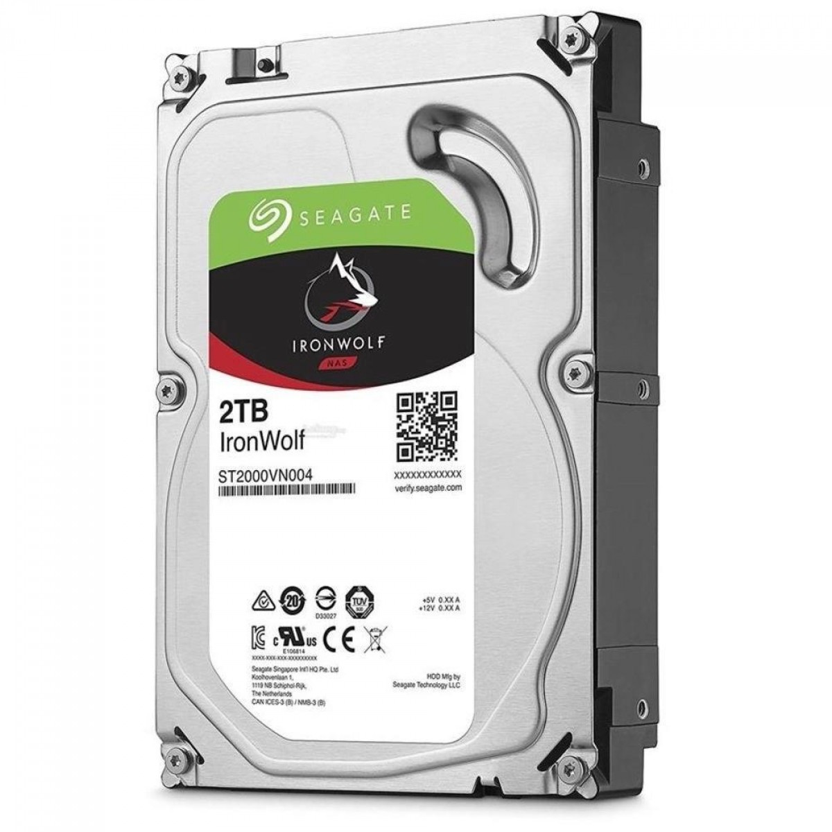 HD Seagate IronWolf 2TB Sata III, 5900RPM, NAS, 3.5", ST2000VN004