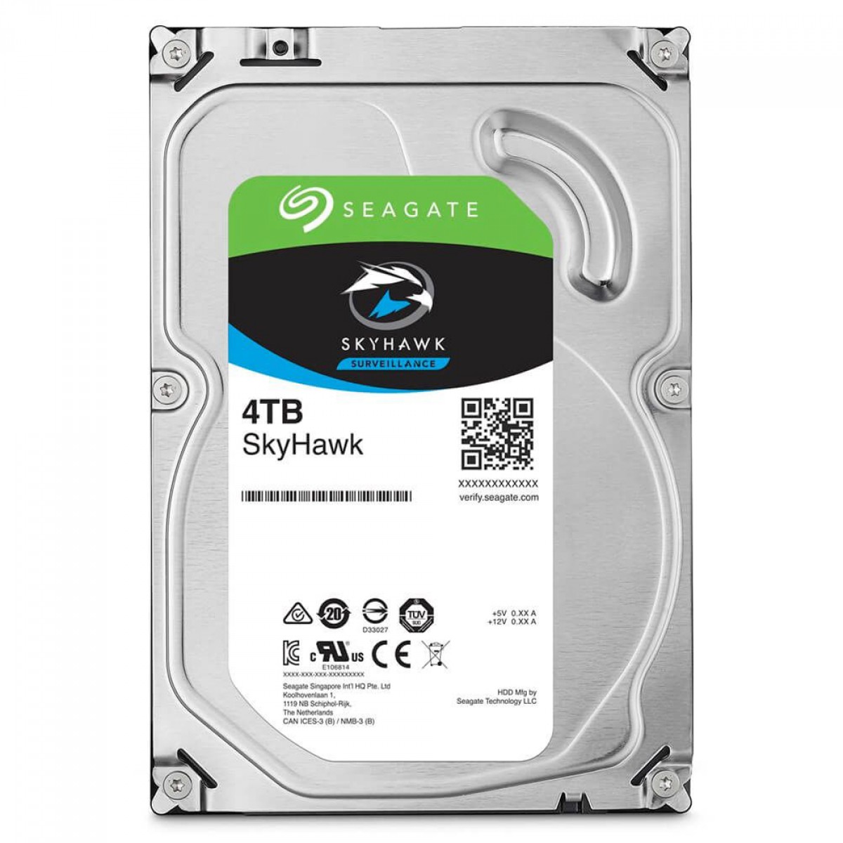 HD Seagate SkyHawk Surveillance 4TB, 5400RPM, Cachê 256MB, 3.5, Para Segurança, Vigilância, DVR, ST4000VX013