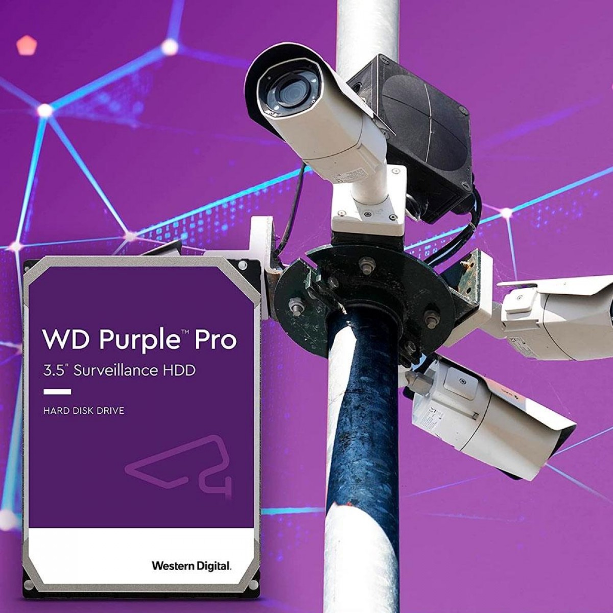 HD Western Digital Purple Pro Surveillance, 14TB, SATA III, WD141PURP