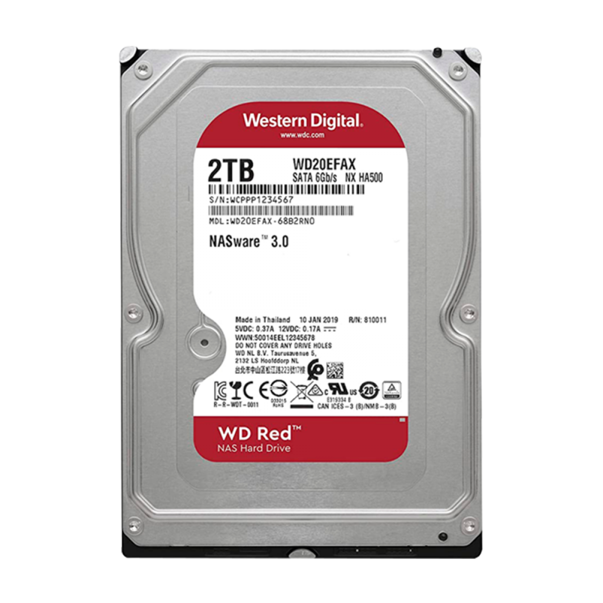 WesternDigital 4988755-054737 WD Red Proシリーズ 3.5インチ内蔵HDD ...