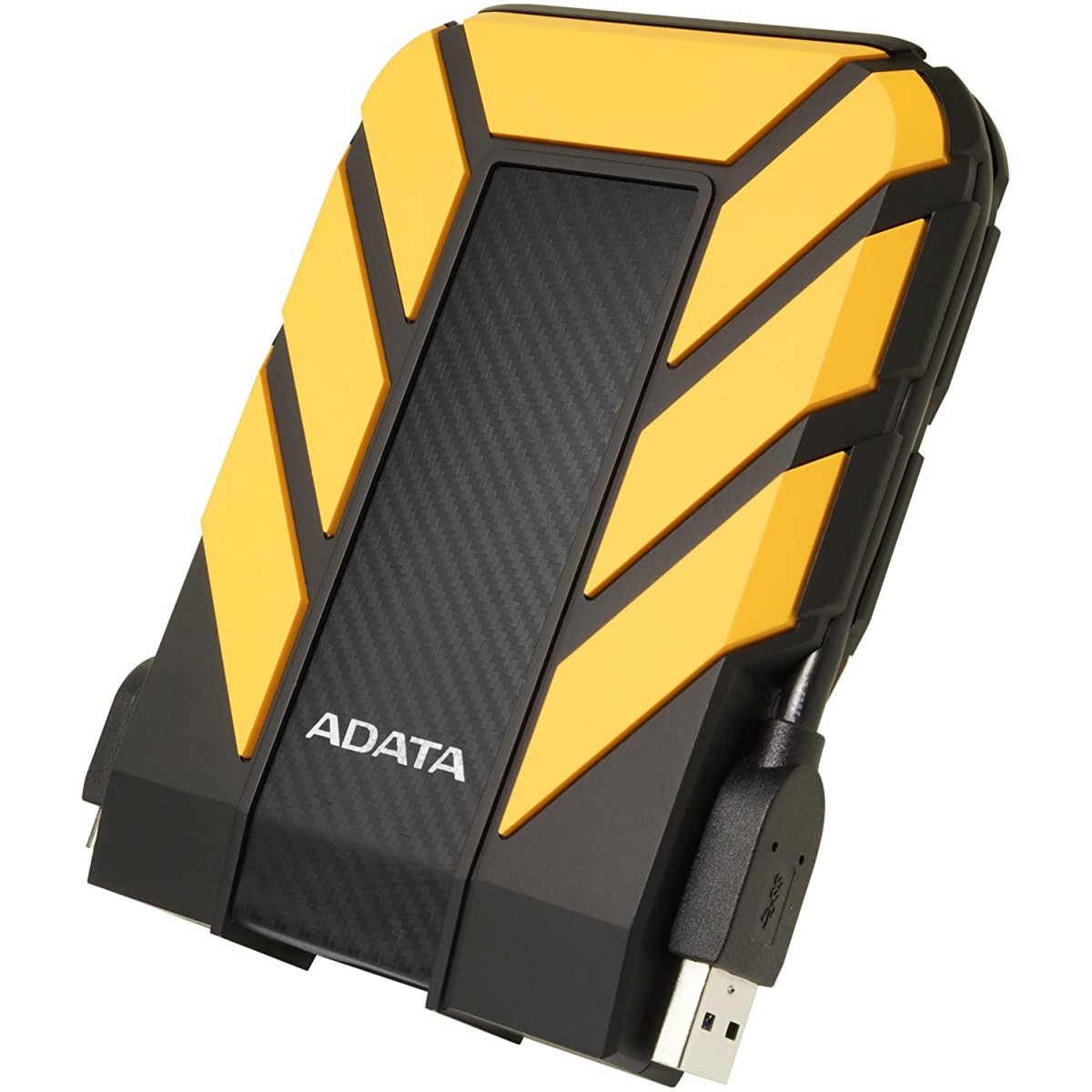 HD Externo Portátil Adata 2TB, USB 3.2, Amarelo, AHD710P-2TU31-CYL