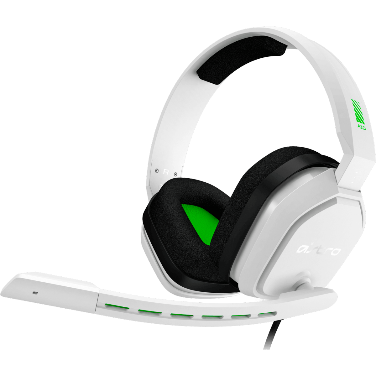 Headset Gamer Logitech Astro A10, White/Green, 939-001854