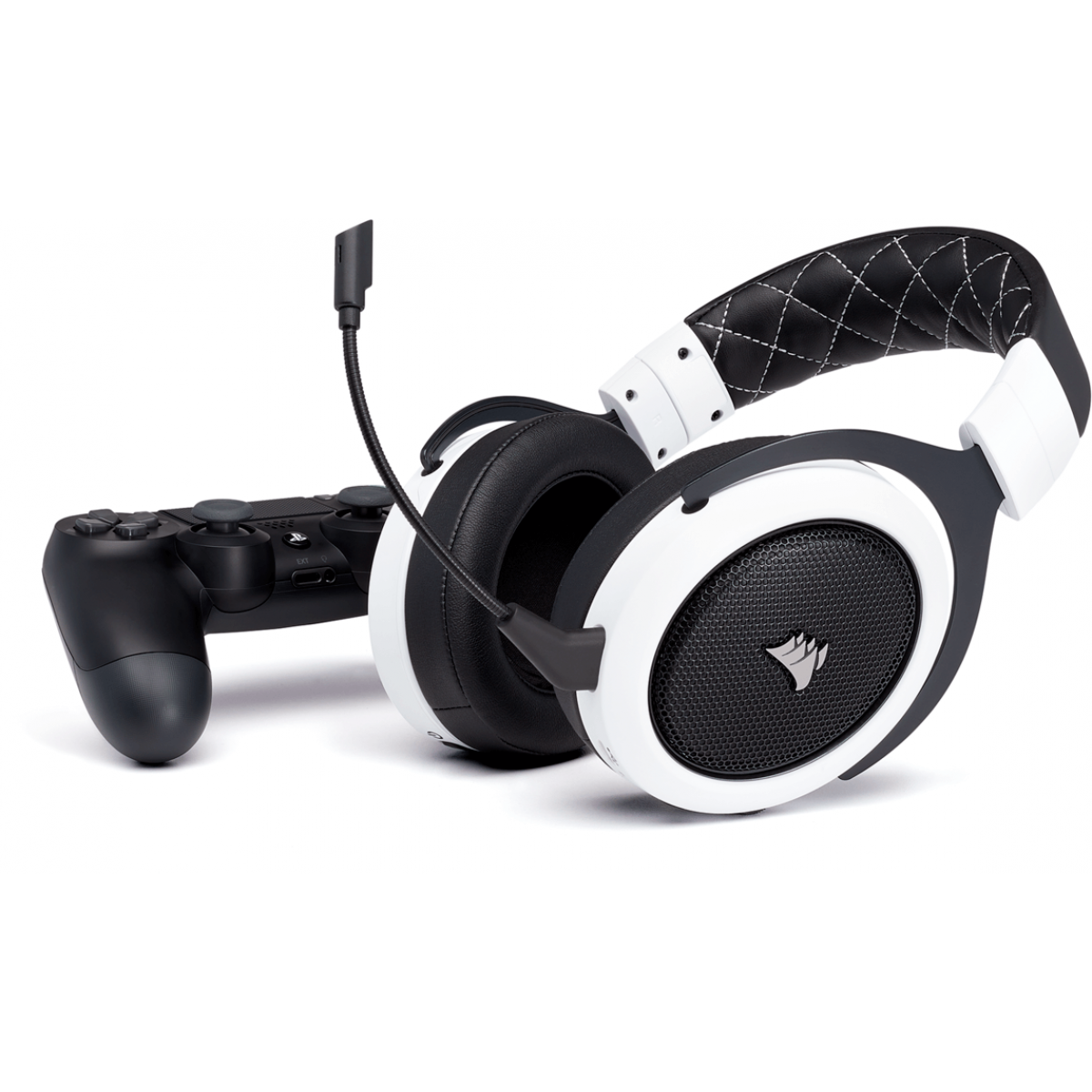 Headset Gamer Corsair HS70 Pro Wireless, Surround 7.1, Branco, CA-9011177-EU