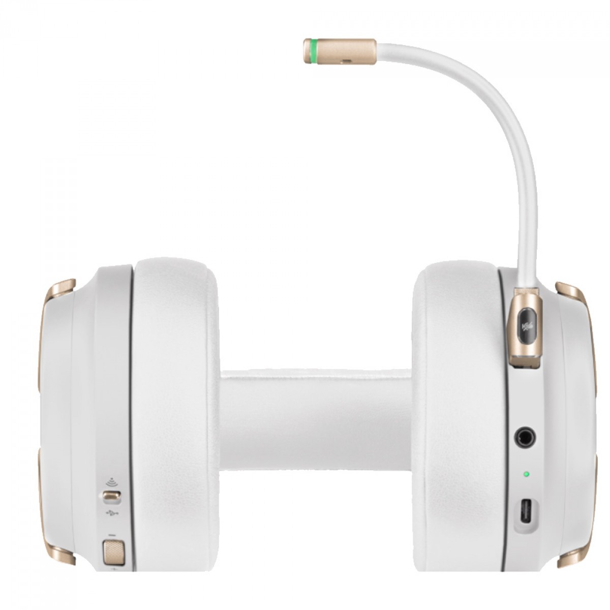 Headset Gamer Corsair Virtuoso RGB Wireless, Sem fio/USB/3.5mm, Múltiplas Plataformas, Pérola, CA-9011224-NA