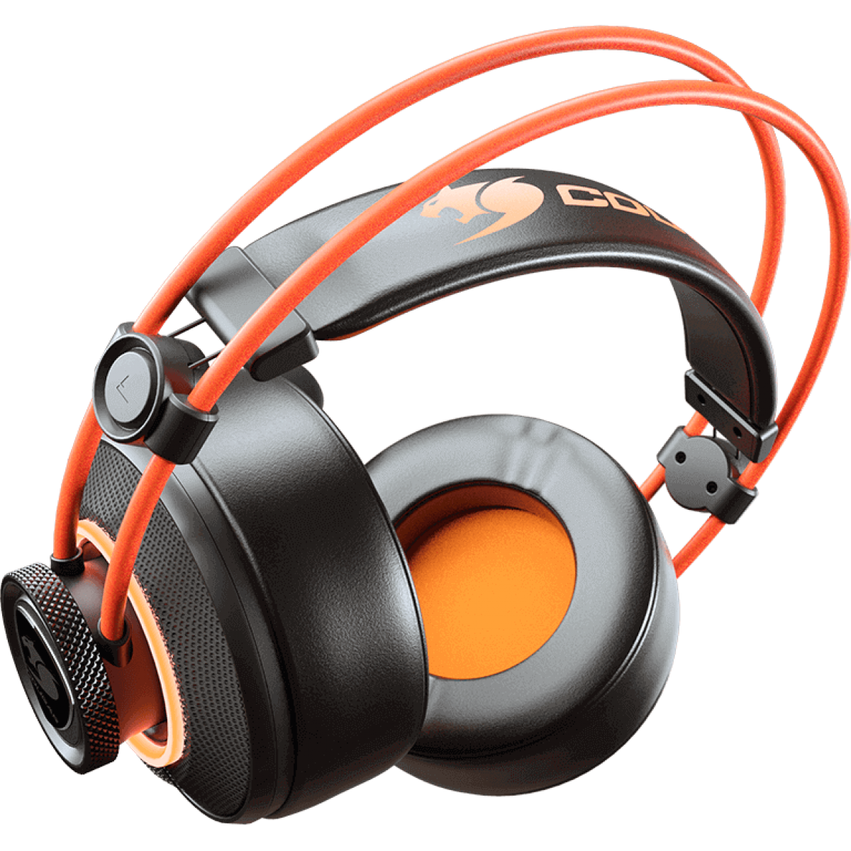 Headset Gamer Cougar Immersa Pro Ti, Surround 7.1, Black/Orange, 3H700U50T.0001