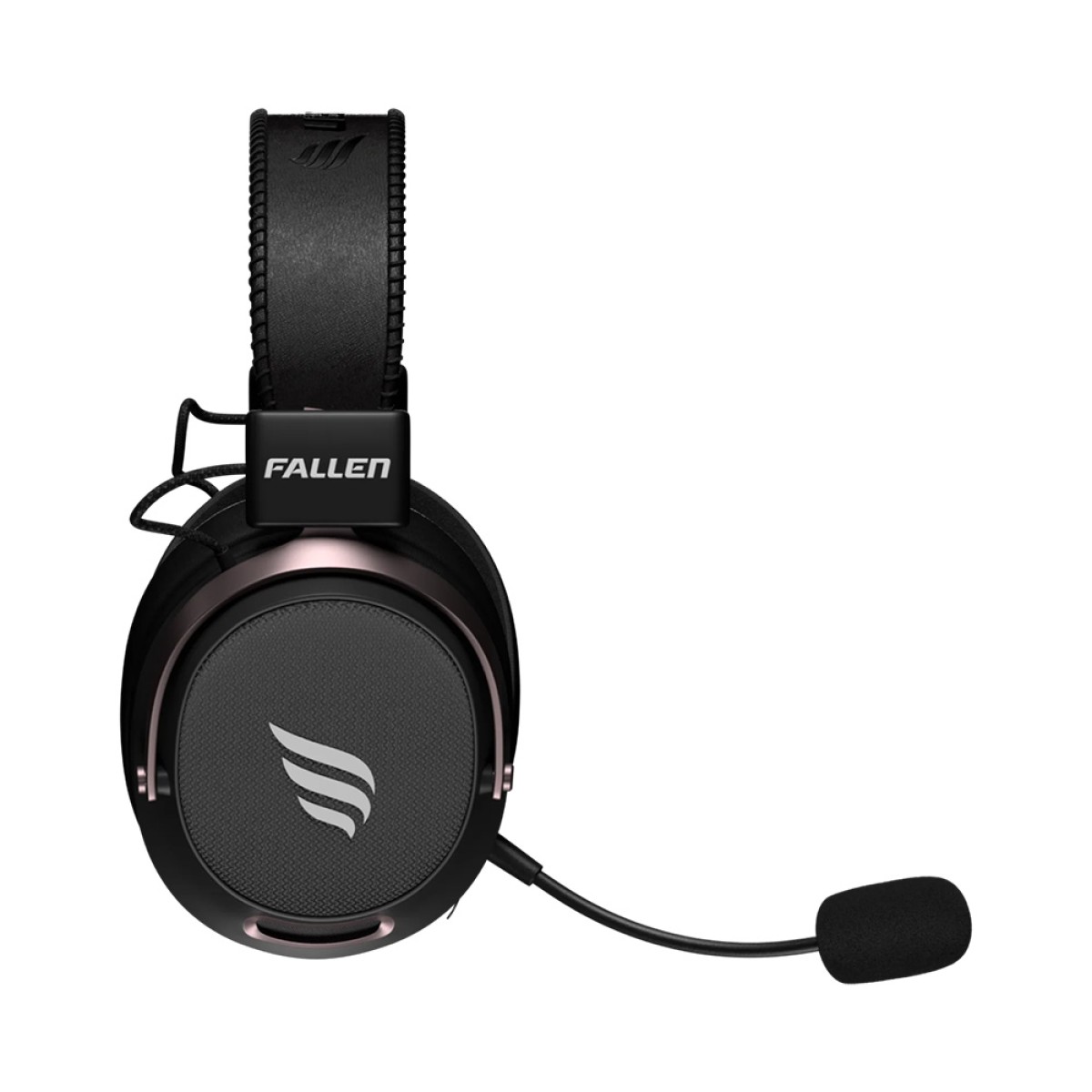 Headset Gamer Fallen Morcego Pro Black, Wireless/Bluetooth, 7.1 Virtual, Drivers de 53mm, Preto, HE00062