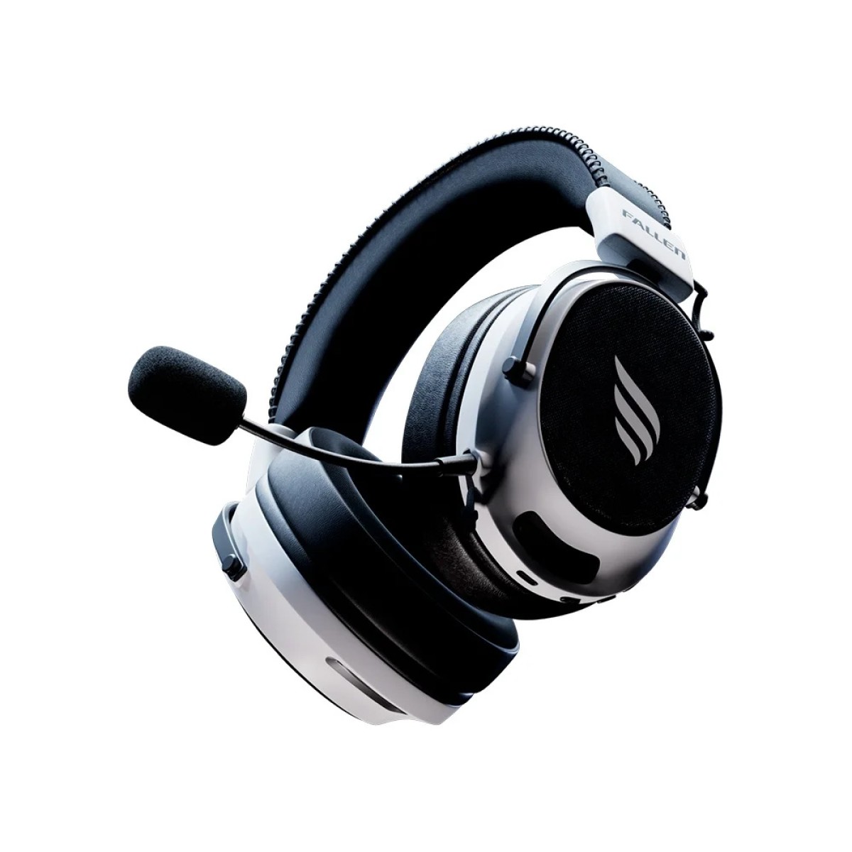 Headset Gamer Fallen Morcego Pro, Wireless/Bluetooth, Drivers de 53mm, Branco, HE00061