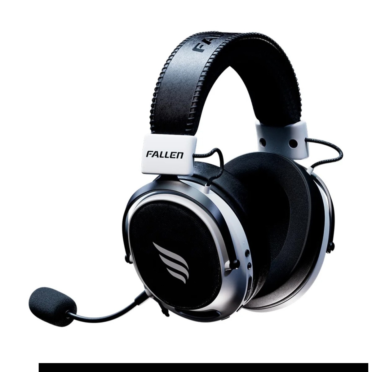 Headset Gamer Fallen Morcego Pro, Wireless/Bluetooth, Drivers de 53mm, Branco, HE00061