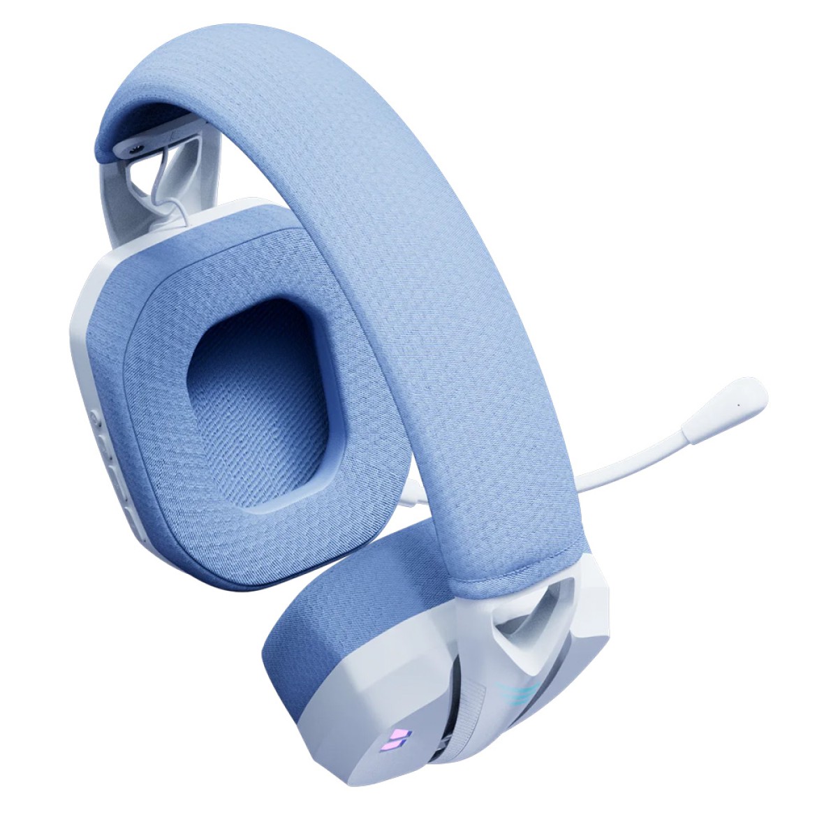 Headset Gamer Fallen Pantera ECO Light, Wireless/Bluetooth, Drivers de 40mm, Azul, HE00242