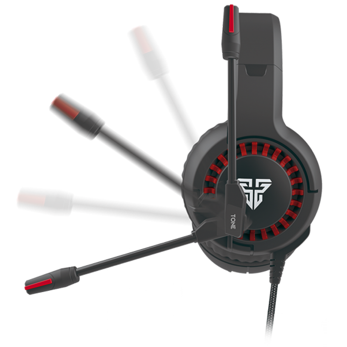 Headset Gamer Fantech Tone, 2x3.5mm, Black/RED, HQ52