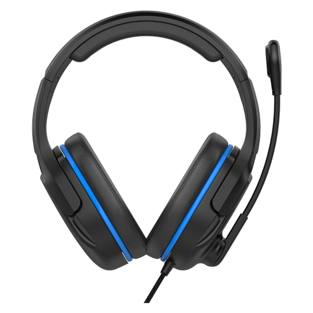 Headset Gamer Fantech Valor, 3.5mm + USB, Black/Blue, MH86