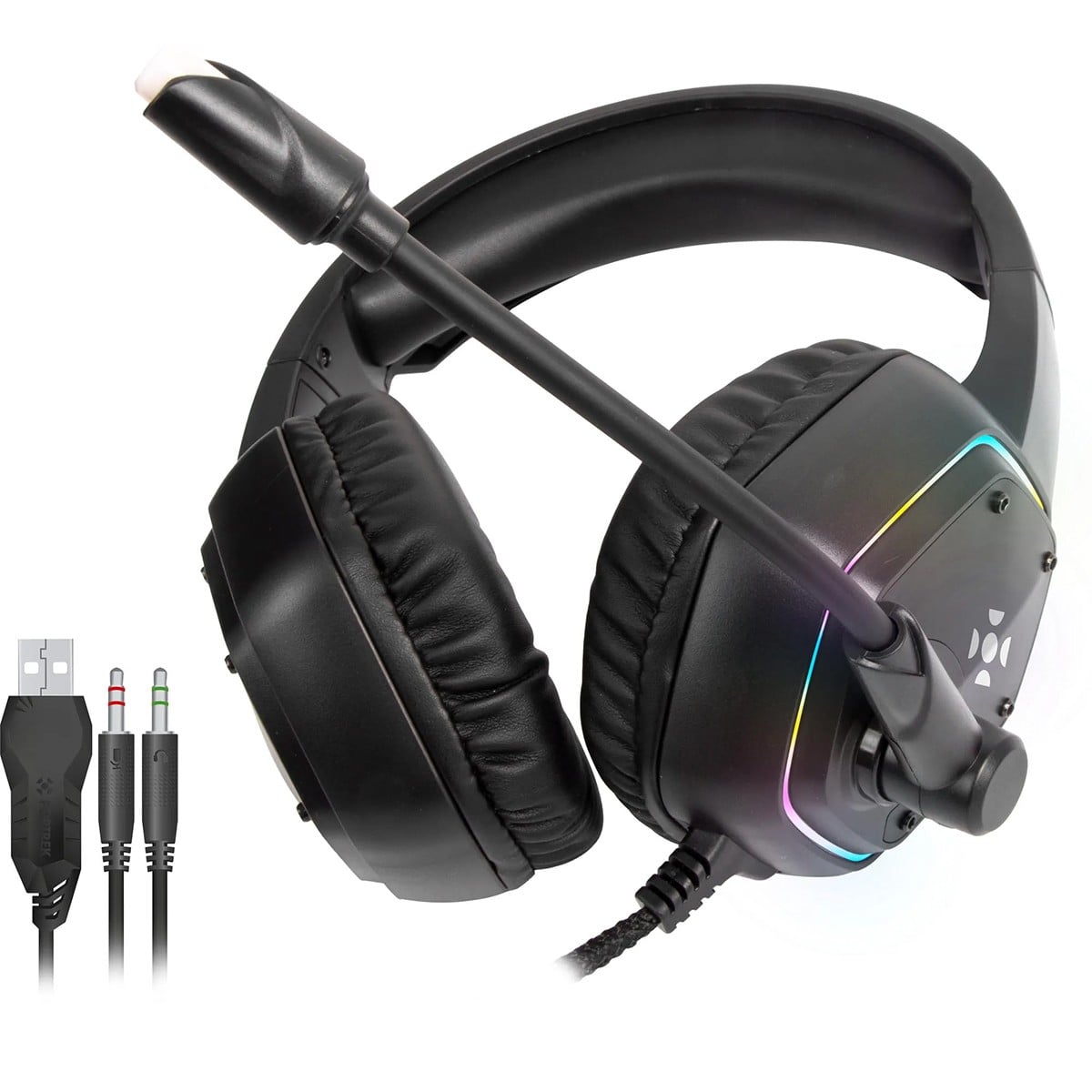 Headset Gamer Fortrek Blackfire, RGB, P2+USB, Preto, 70554