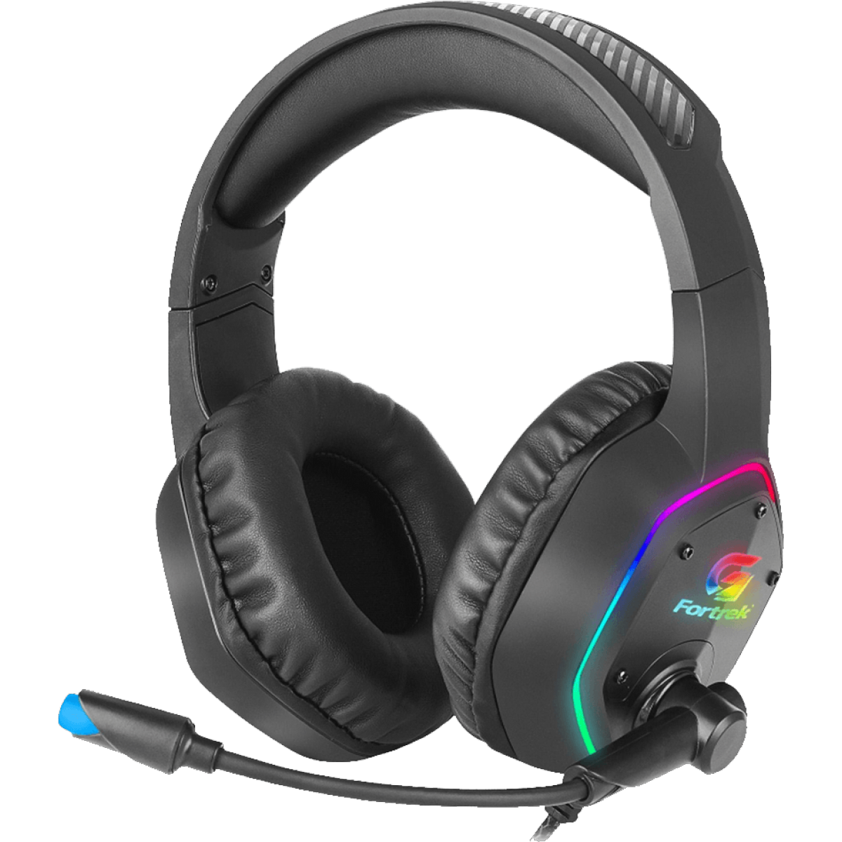 Headset Gamer Fortrek Blackfire, RGB, USB, Preto, 70554