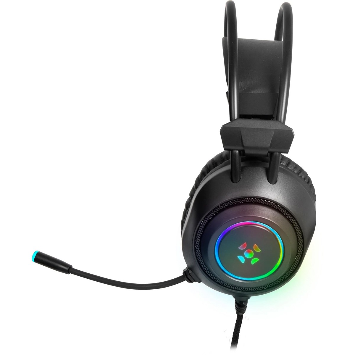 Headset Gamer Fortrek Crusader, Rainbow, P2+USB, Preto, 70555