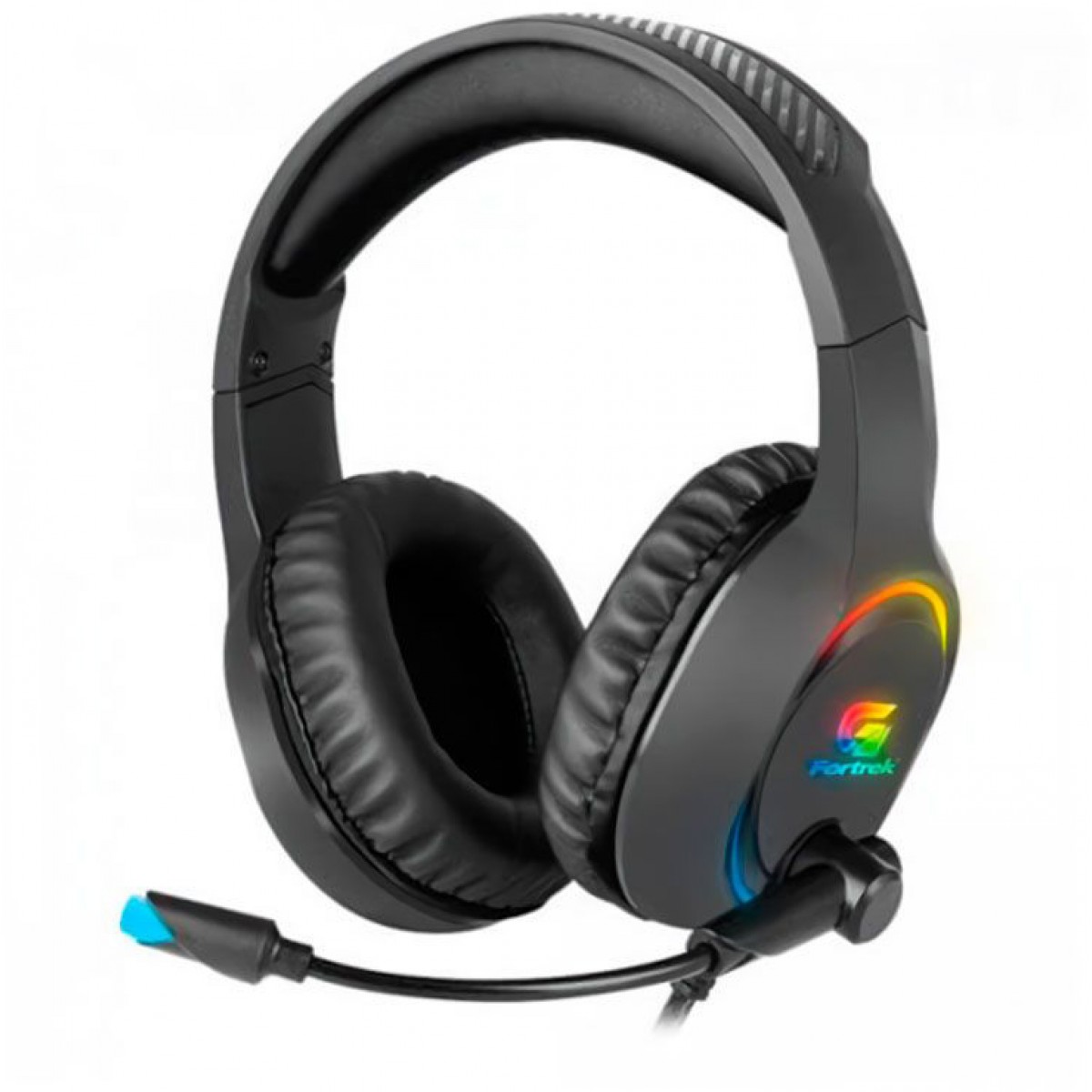 Headset Gamer Fortrek Holt Rgb Usb Preto Terabyte