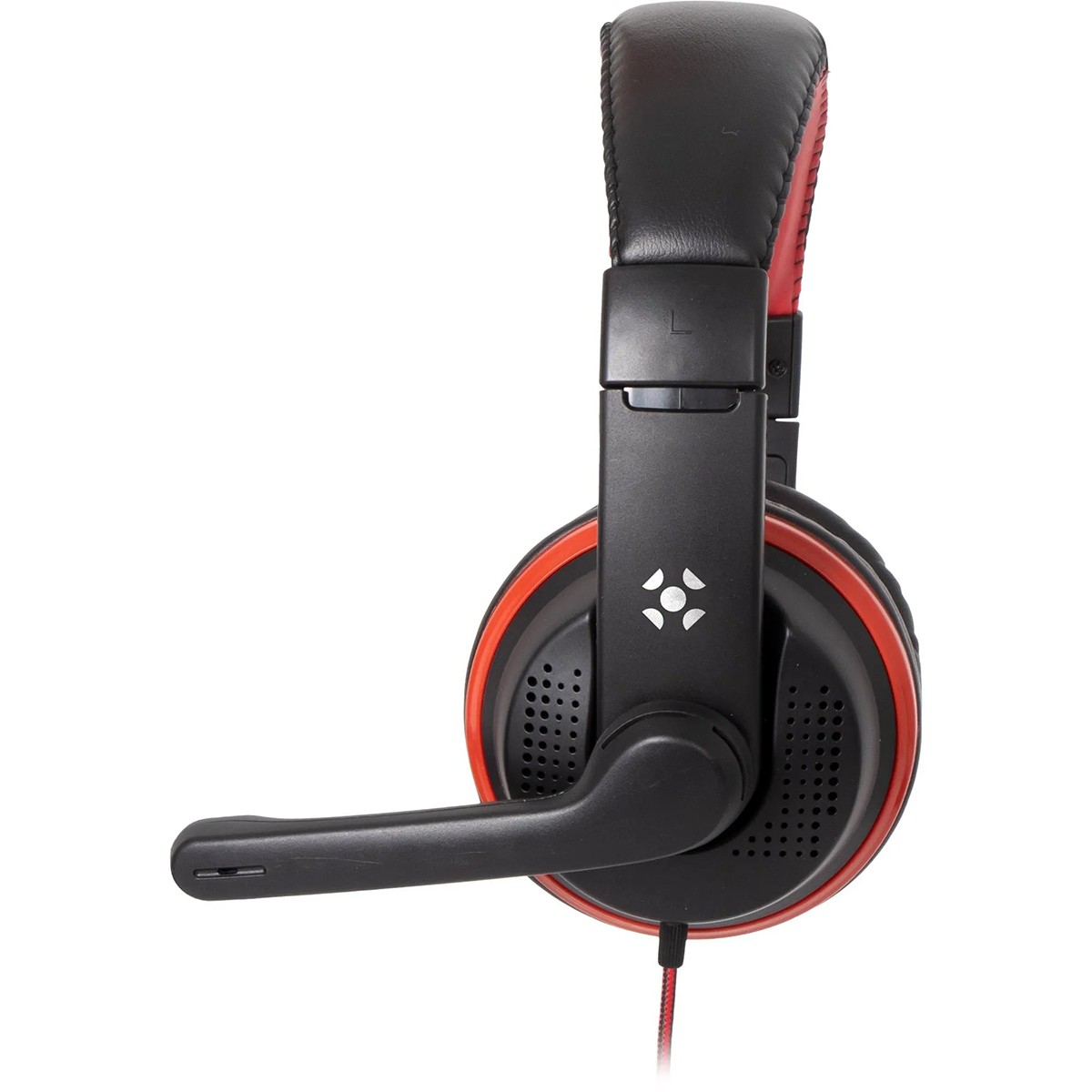 Headset Gamer Fortrek Spider Black, P3, Drivers de 40mm, Preto e Vermelho