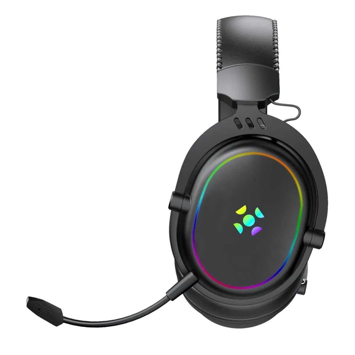 Headset Gamer Fortrek Win Air, Wireless/Bluetooth/Cabo P3, Drivers de 50mm, Microfone Removível, Preto