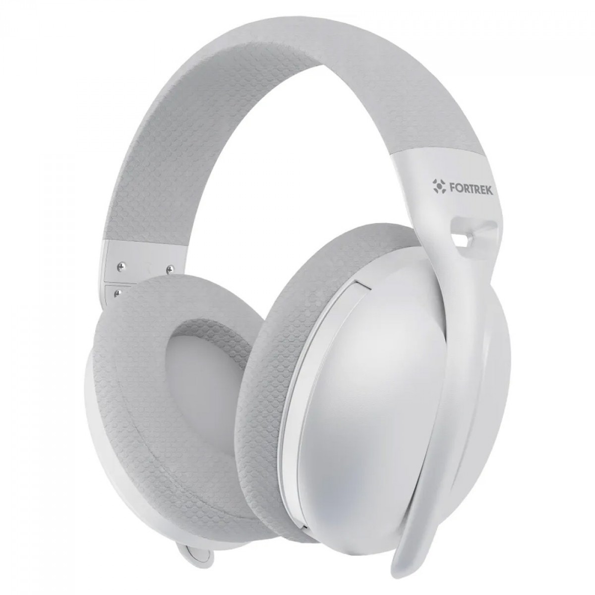 Headset Gamer Fortrek Wise Air, Wireless/Bluetooth/USB, Drivers de 40mm, Com Microfone, Branco
