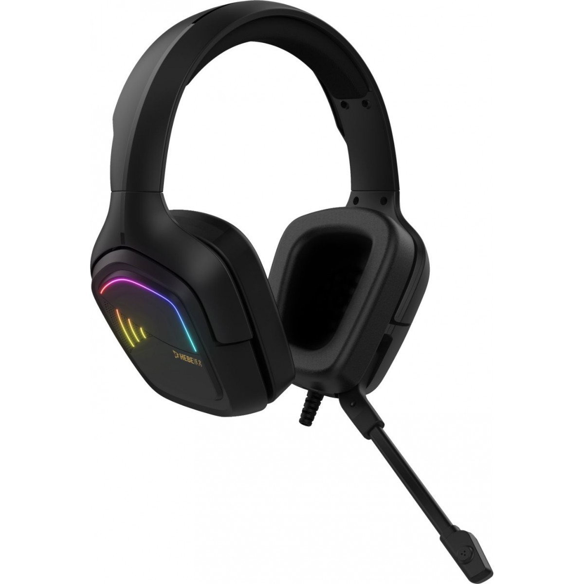 Headset Gamer Gamdias Hebe E2, Estéreo, RGB, Vibração, Black - Open Box