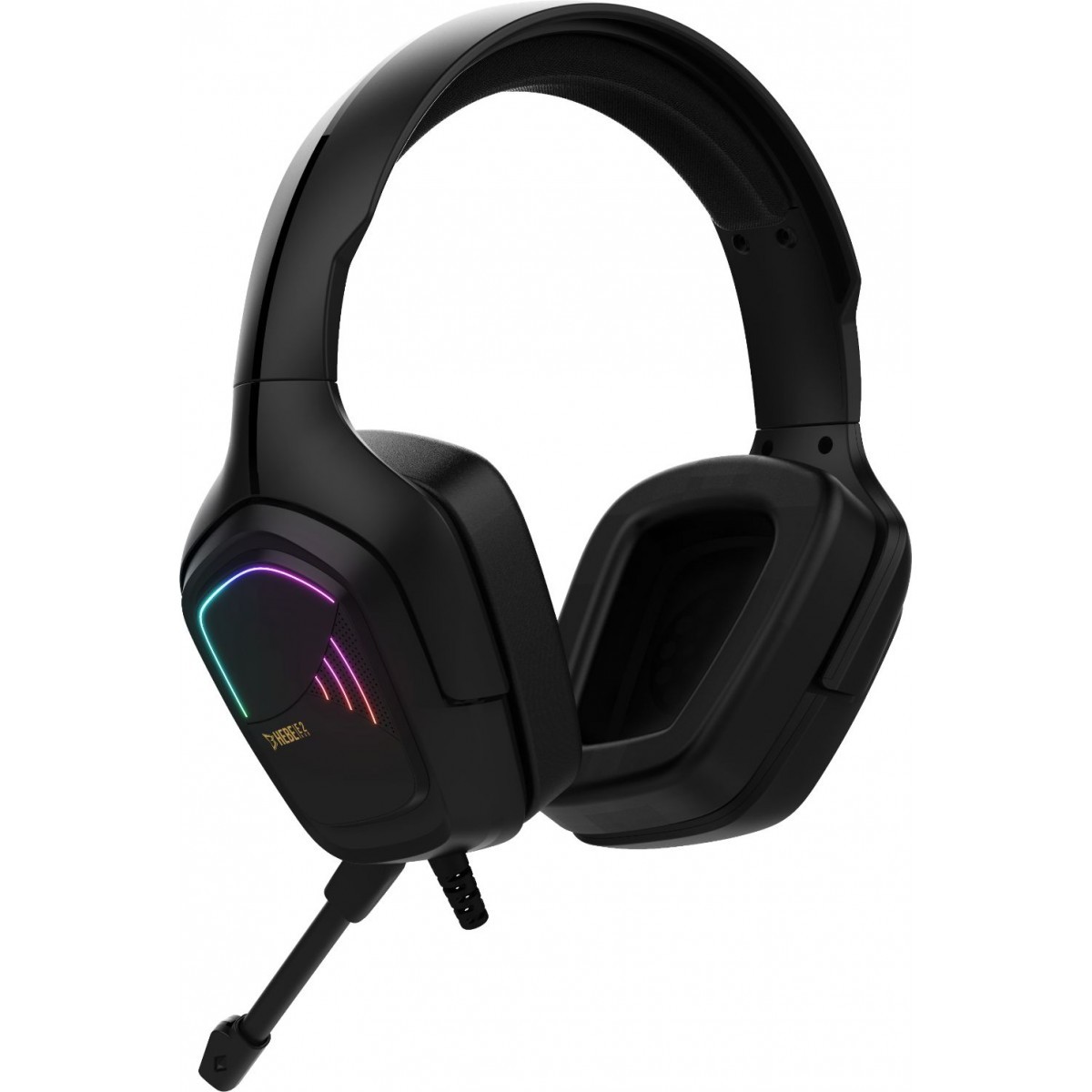 Headset Gamer Gamdias Hebe E2, Estéreo, RGB, Vibração, Black - Open Box