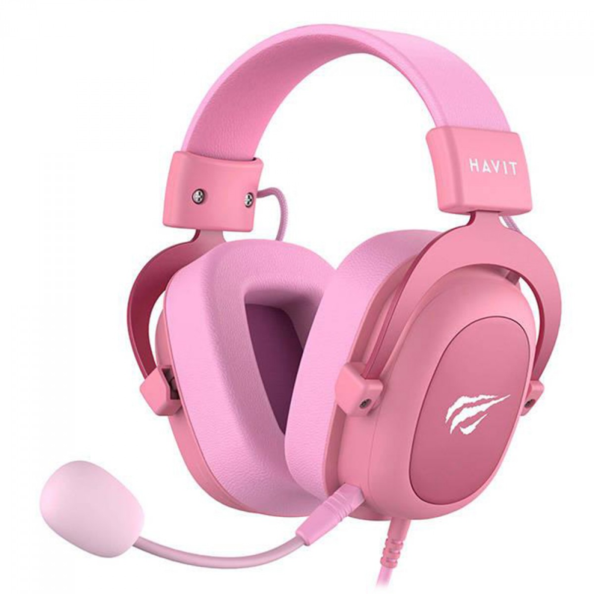 Headset Gamer Havit mm Drivers de mm Múltiplas Plataformas Pink HV H D