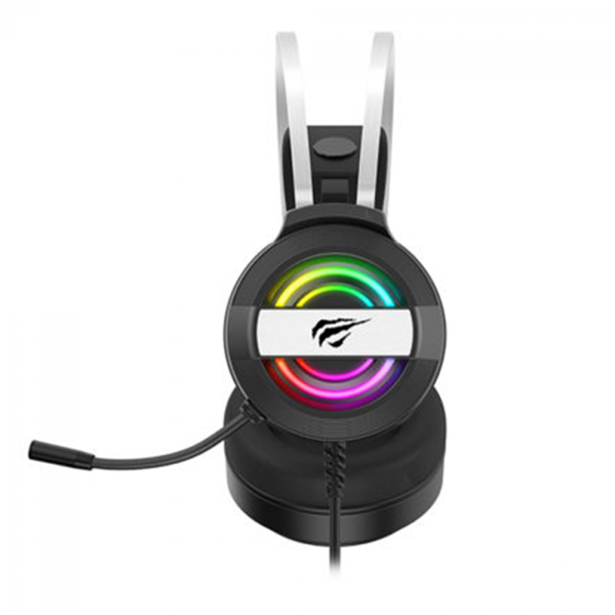 Headset Gamer Havit, 3,5mm e USB, RGB, Black, H2026D