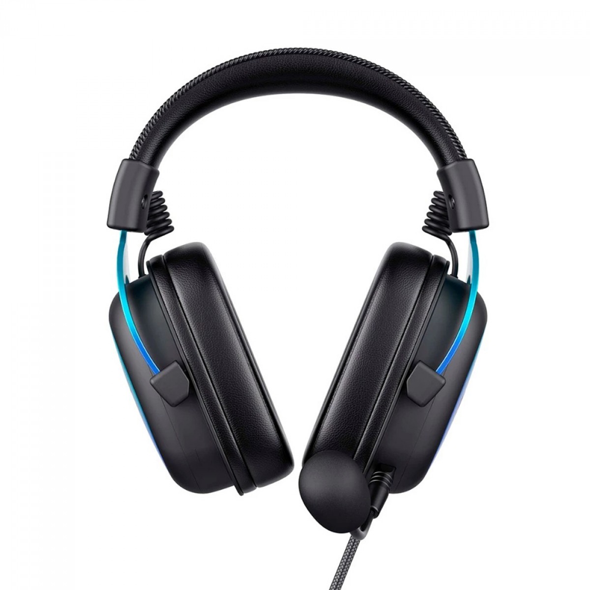 Headset Gamer Havit Gamenote, USB 7.1, Drivers de 53mm, Múltiplas Plataformas, Black/Blue, HV-H2002C PRO